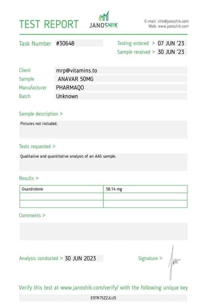 pharmaqo labs anavar 50 50mg x 60 tabs