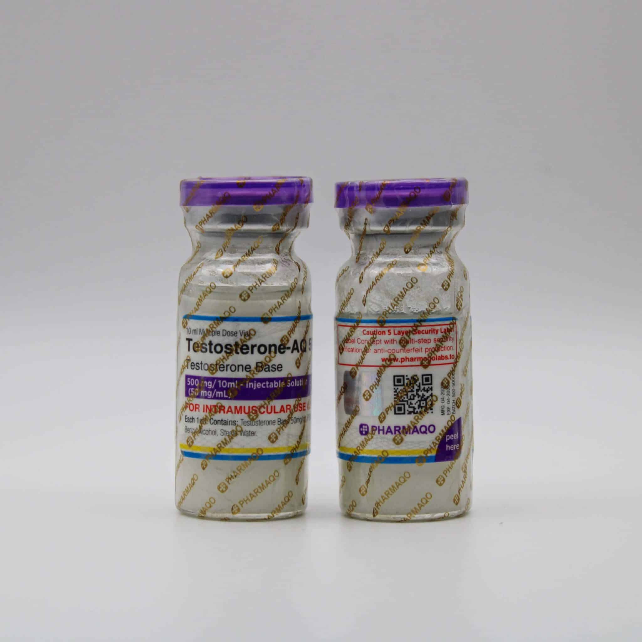 testosterone aq – testosterone base 50mg/ml – 10ml vial – pharmaqo labs